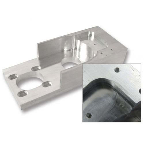 CNC tornuaren aluminiozko karkasa