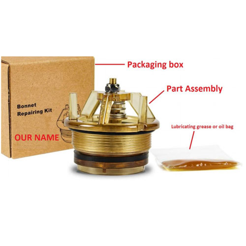Kobrezko Bonnet Poppet konponketa kit 765 atzera-fluxuaren prebentziorako